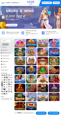 l'application et interface NINE CASINO