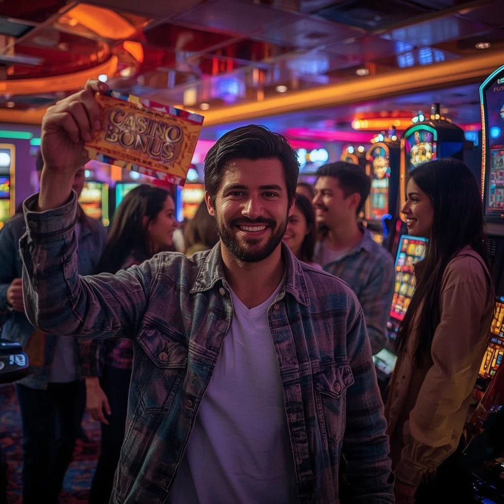 une personne tenant un bonus de casino NINE CASINO