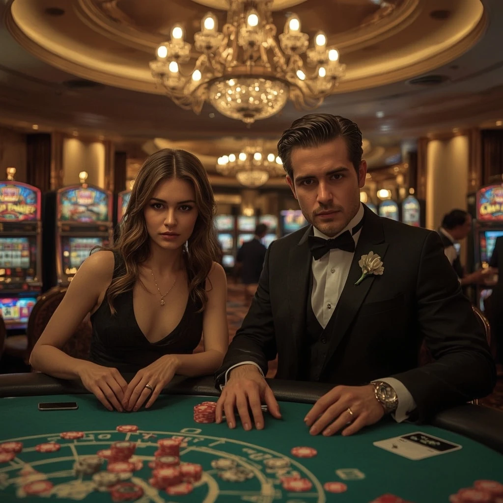 Deux joueurs de poker dans un NINE CASINO